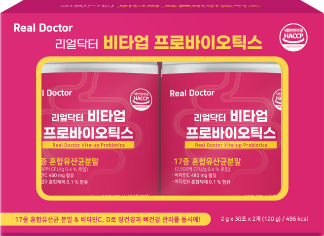 Real Doctor Vita-up 益生菌 30包 2入, 60冊, 60g, 1套