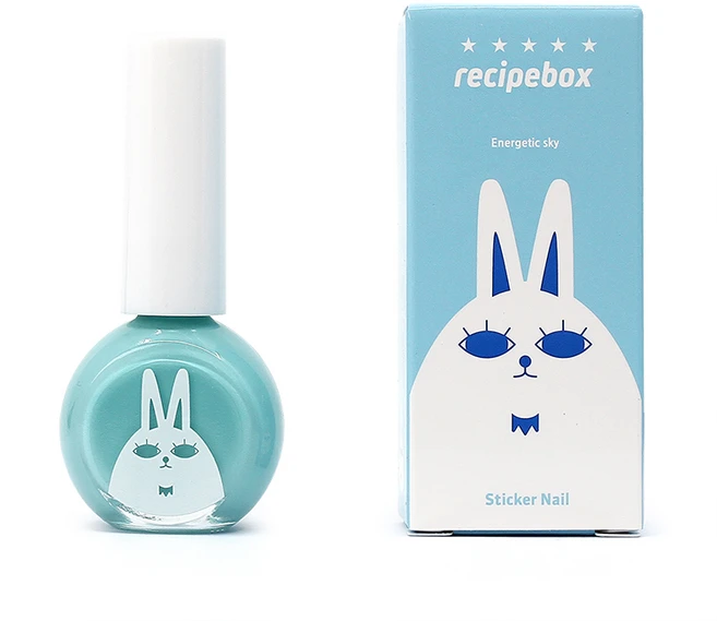 레시피박스 어린이 수성 매니큐어 10ml, 1개, 에너제틱스카이 - 쿠팡