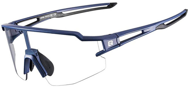 락브로스 하프프레임 변색 스포츠고글 10174, 네이비, 1개