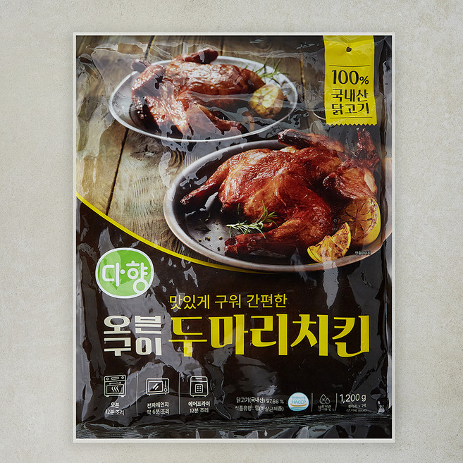 다향 오븐구이 두마리치킨, 1.2kg, 1개