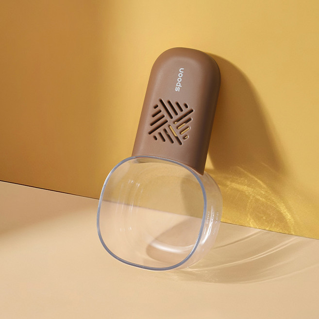 파스텔펫 반려동물 계량스푼 사료스쿱, 브라운, 1개