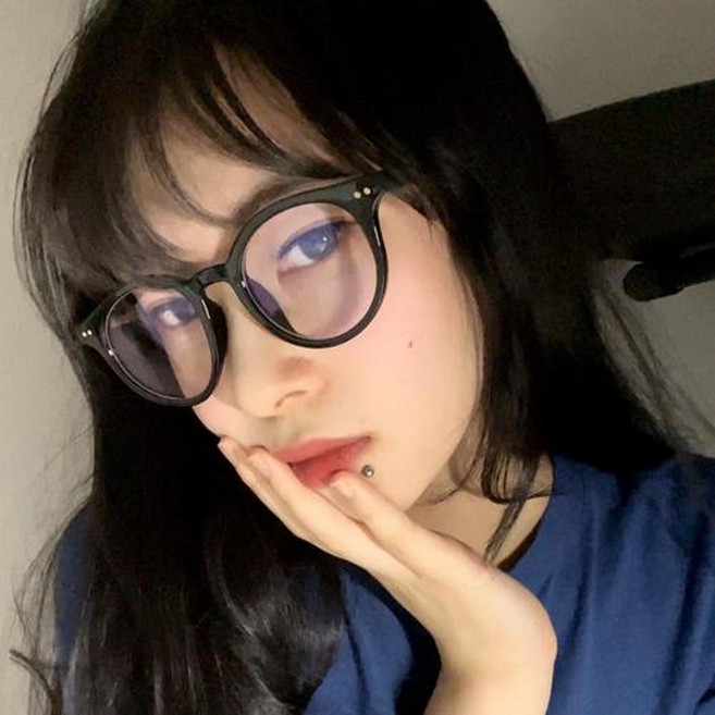 Melacme 抗藍光膠框眼鏡 B006 黑色+抗藍光鏡片