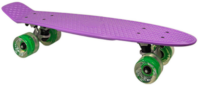 그랜드고퍼 LED 휠 크루저보드 LD20, 퍼플, 1개