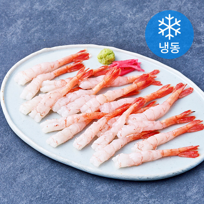 북방도화새우살 포장횟감 20미 (냉동), 1개, 95g(3L)