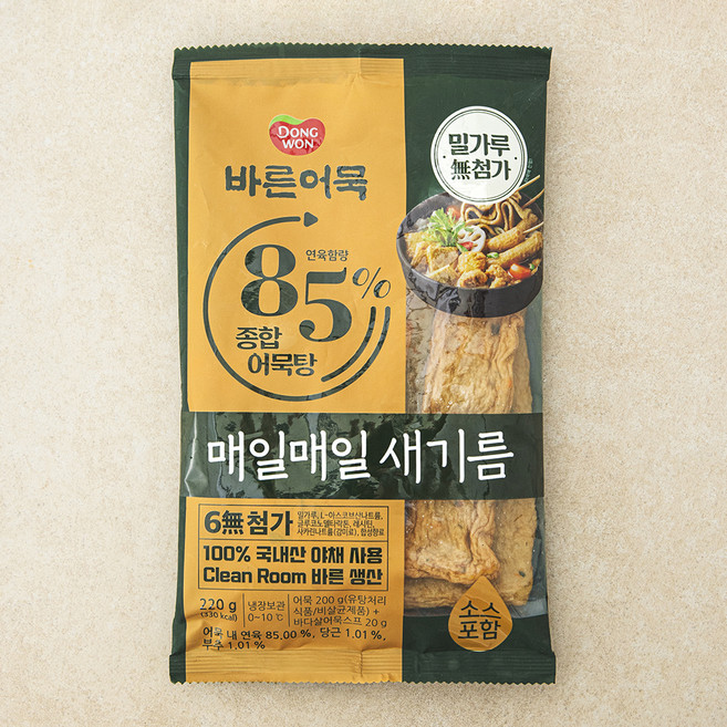 바른어묵 85% 종합 어묵탕, 220g, 1개