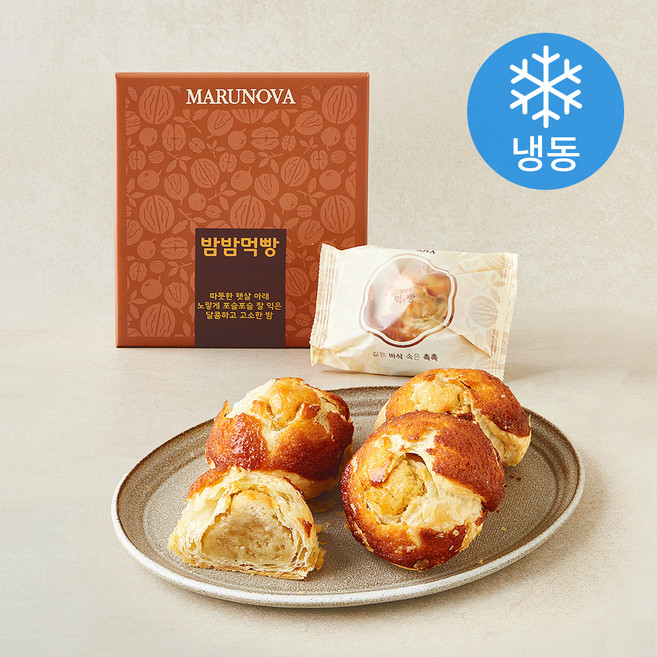 마루노바 김천 밤밤먹빵 4구 (냉동), 240g, 1개