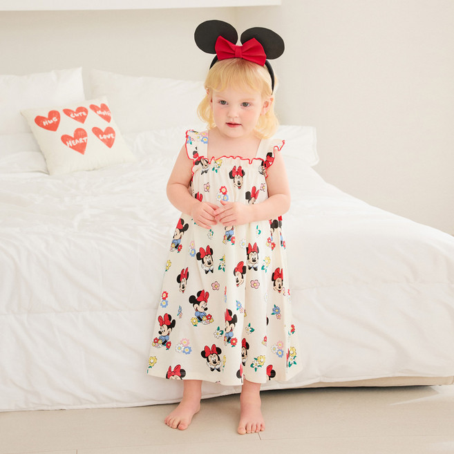 몰리멜리프렌즈 아동용 디즈니 미니마우스 플로랑 원피스 파자마