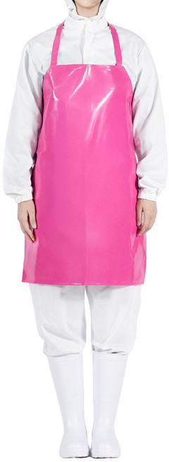 홈스라인 양면 방수 목끈형 앞치마 소, 딥핑크, 1개
