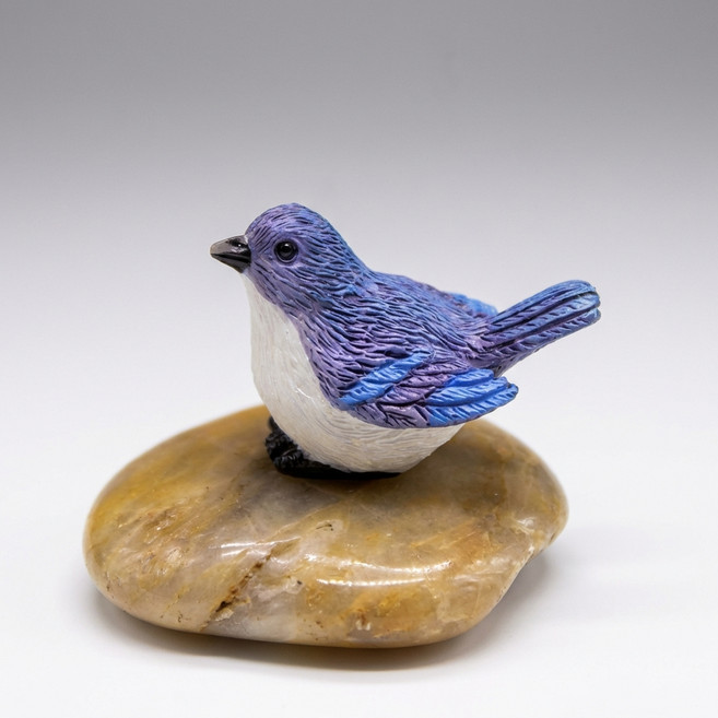 몰투데이 정원 온기 꾸미기 장식품 조형 블루 버드, 혼합색상