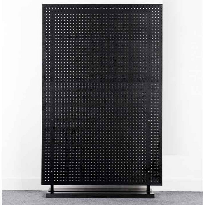 auvil 타공판 70 x 120 cm + 스탠드 센터형 L 세트, 1세트, 블랙