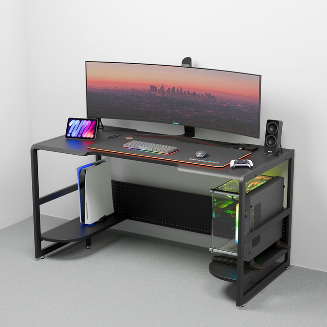 상도가구 프로몬스터 컴퓨터책상 1400 방문설치, 블랙