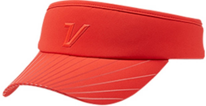 볼빅 밴딩 선바이져 골프모자, 레드