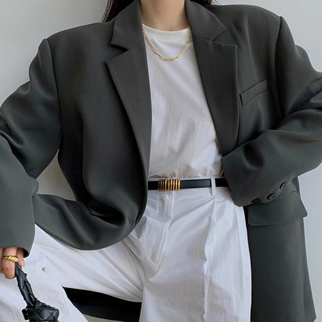 비비에모 여성용 에스쁘와 빅사이즈 루즈 캐주얼 자켓 11645