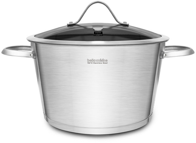 벨라쿠진 인덕션 스테인리스 304 대용량 곰솥 8L, 28cm, 1개