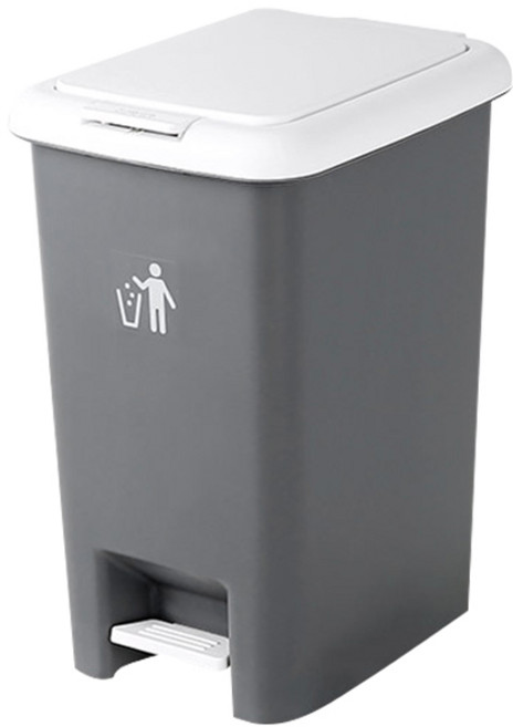 NATURE LIVING兩用腳踏垃圾桶 20L, 灰色