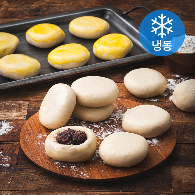 크럼 단팥빵용 휴면반죽 생지 (냉동), 85g, 20개입, 1개