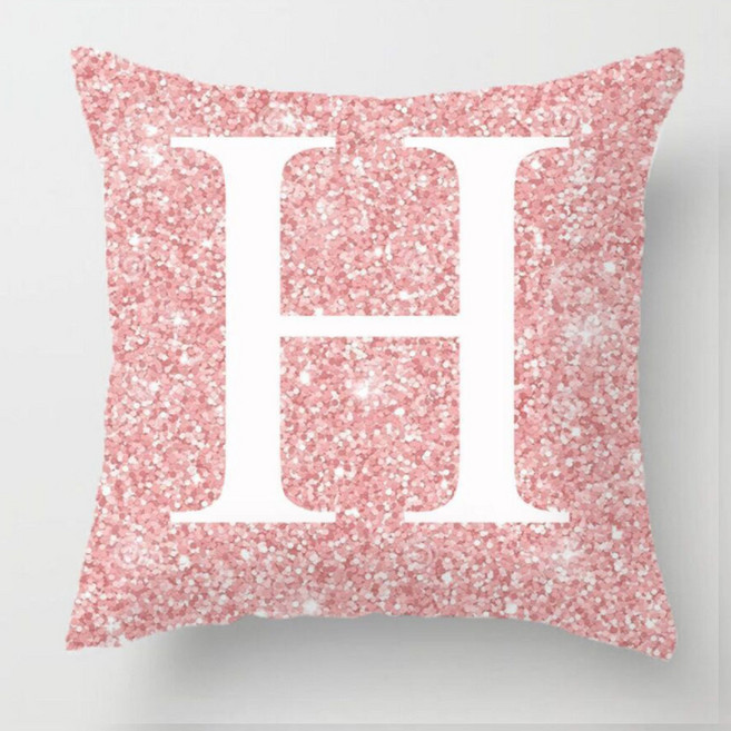 마켓에이 무아 이니셜 프린팅 단면 쿠션커버