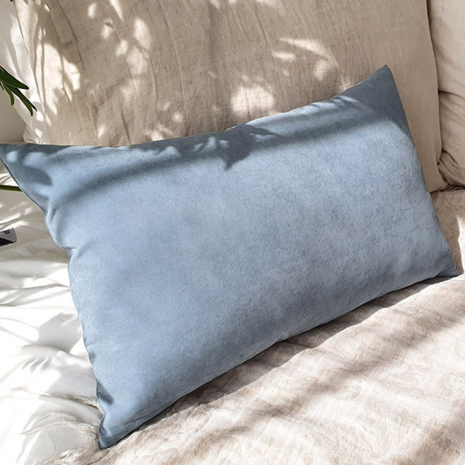 리드홈 션샤인 바이오워싱 쿠션 커버 + 솜, 파우더블루