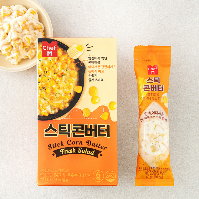쉐프엠 스틱 콘버터 6개입, 360g, 1개