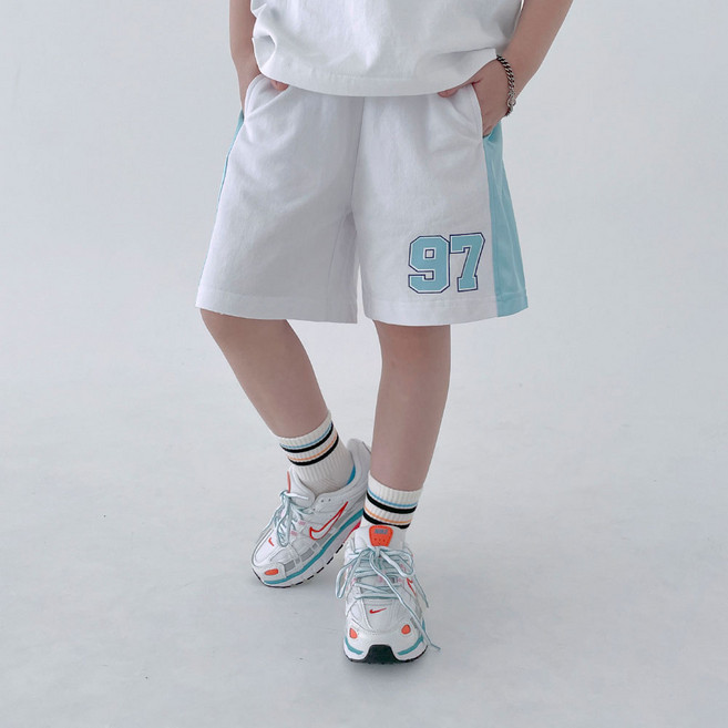 베리클로젯 남자아이 어센틱 투톤 5부 키즈 유아 여름 팬츠 반바지