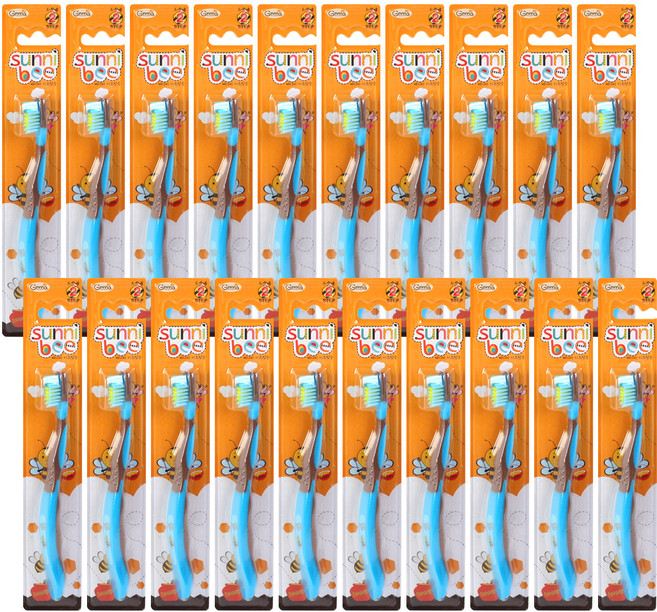 지앤마 써니비 키즈 칫솔 2단계, 남아용, 20개, 1개입