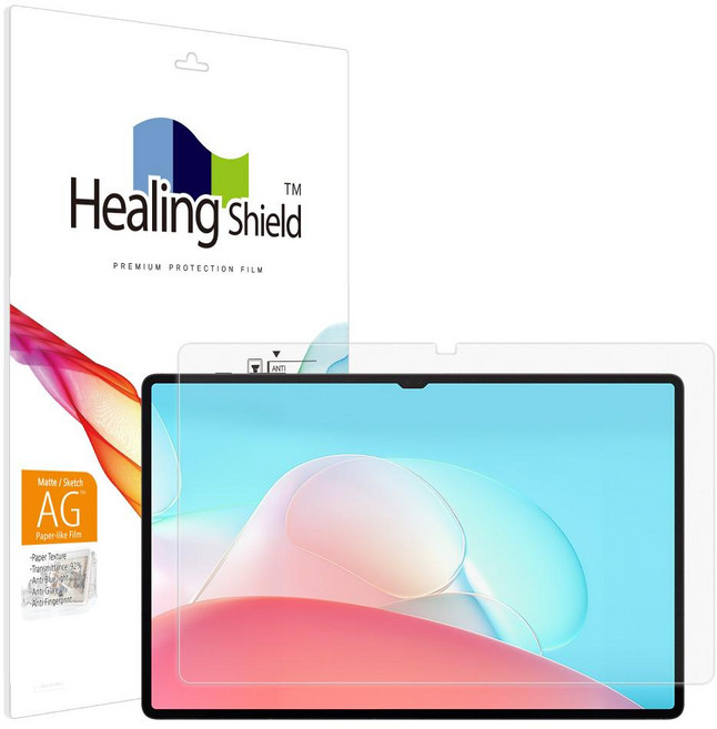 Healing Shield Galaxy Tab S10 Ultra 抗菌類紙質抗藍光螢幕保護貼, 1個, 透明色