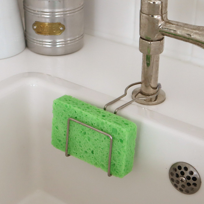 람스홈 심플 스테인레스 수세미 걸이 수전 걸이형, 1개