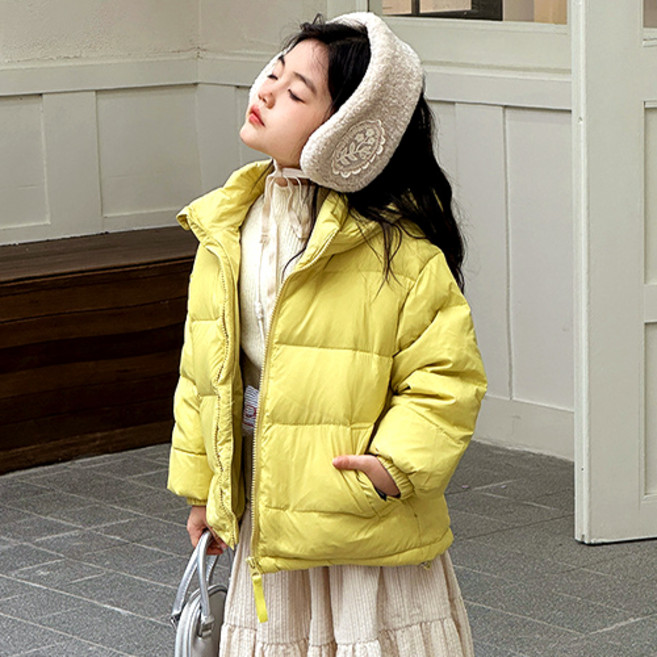 고잉키즈 여아용 심플슬림 패딩점퍼