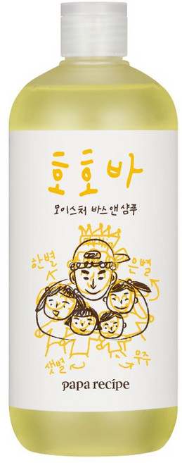 파파레서피 호호바 모이스처 바스 앤 샴푸, 500ml, 1개