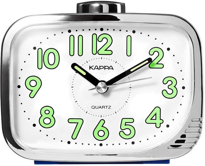 韓國 KAPPA 內建鈴聲鬧鐘桌鐘, 藍色