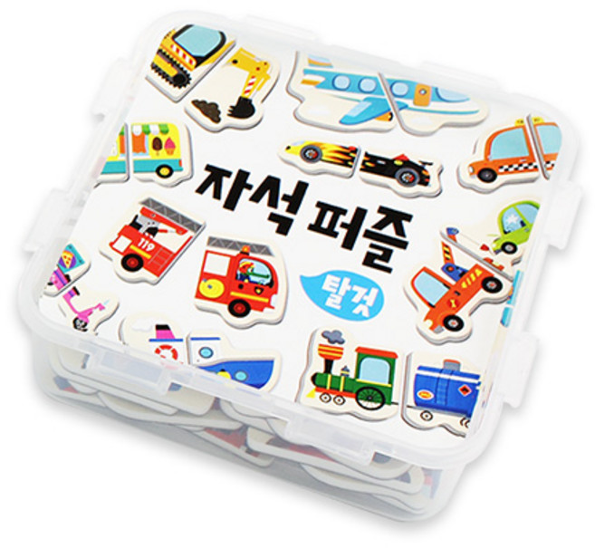 마이리틀타이거 탈것 자석 퍼즐, 1개, 15피스