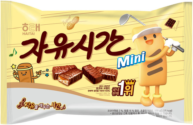 자유시간 미니 초콜릿, 500g, 1개