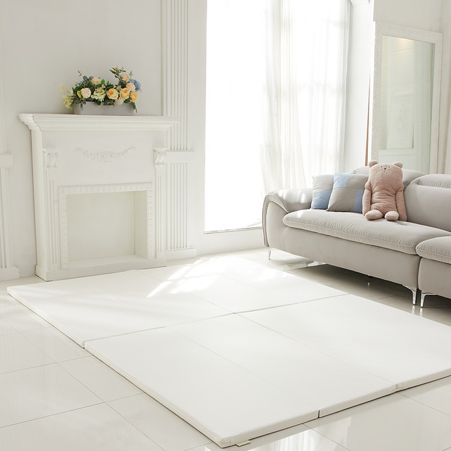 키즈아이유아용안심폴더매트일반형4단, 크림아이보리