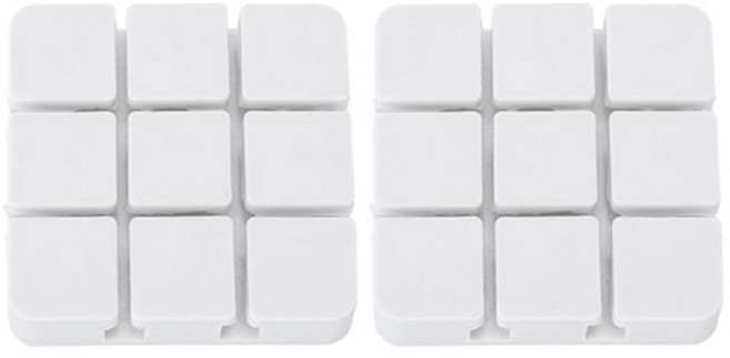 생활살림 내맘대로 말랑 실리콘 케이블 홀더, 2개, 화이트