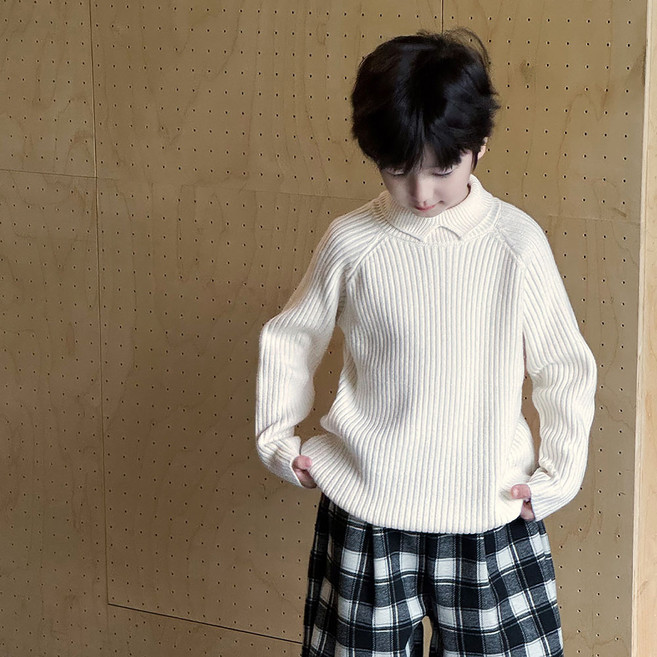 Starbean Polo領羅紋厚長袖針織衫