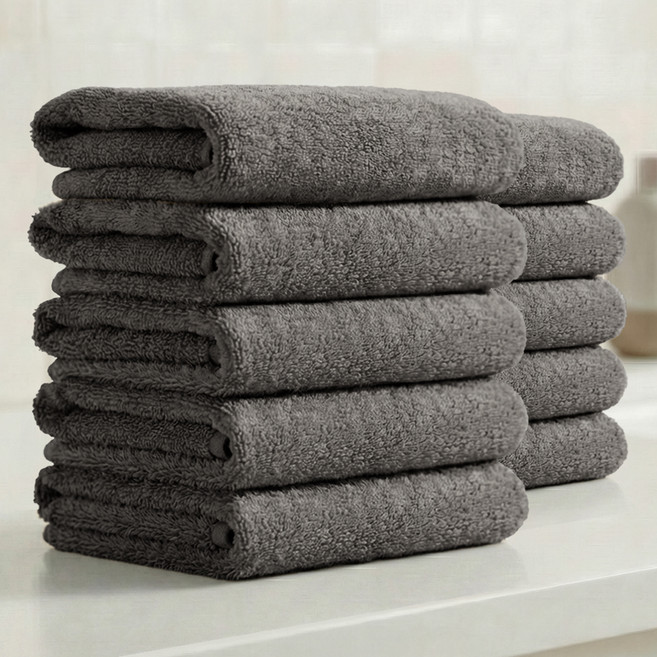 테리크 호텔수건 150g 30수 면사, 진그레이, 10개