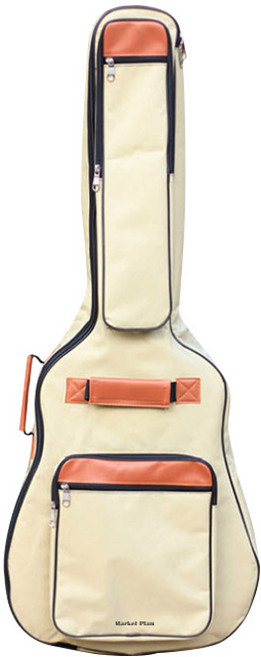 마켓플랜 투포켓 기타 케이스 베이지, 1개