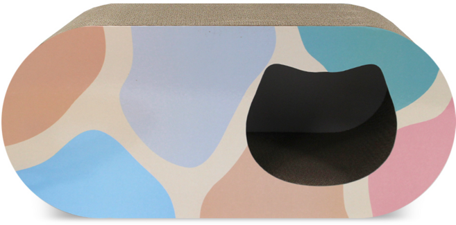 채움 파스텔 고양이 터널 스크래쳐 숨숨집, 1개