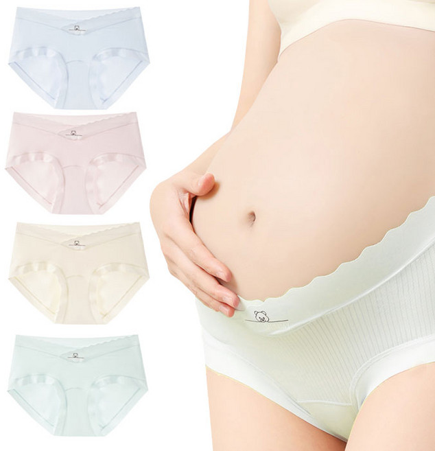 아이스베어 V웨이브 임부팬티 4종 세트