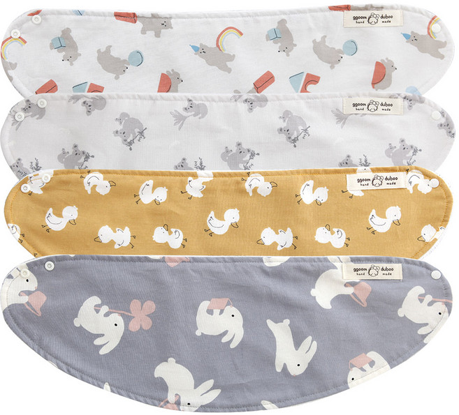 꿈꾸는두부 겨울 바나나빕 극세사안감 바나나 스카프빕 동물 4종세트