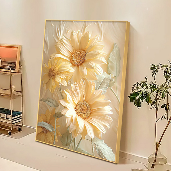 테리보 금전운 해바라기 그림 액자, 타입2