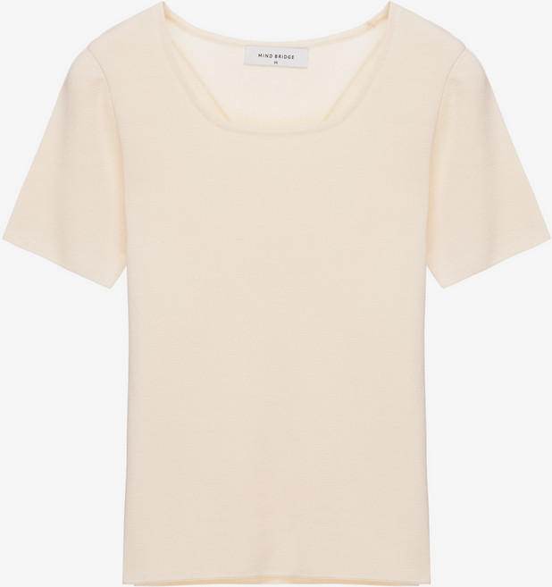 마인드브릿지 여성용 스퀘어넥 슬림핏 니트 MYKT3204