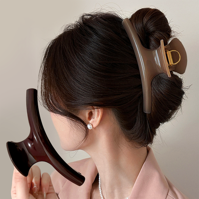 비단길 코모리 대형 헤어 집게핀 14.5 x 8.5 cm 2p