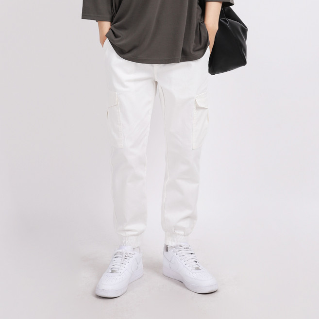 DKA 남성용 놀라운 밴딩 카고 조거 면팬츠 F05S8_pc5130