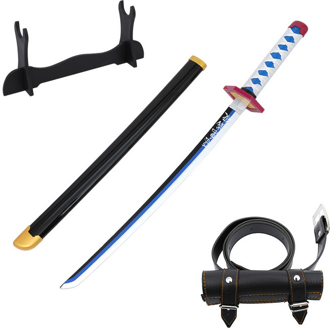 대한 귀멸의칼날 코스프레 검 일륜도 + 벨트세트, 토미 기유B, 1개