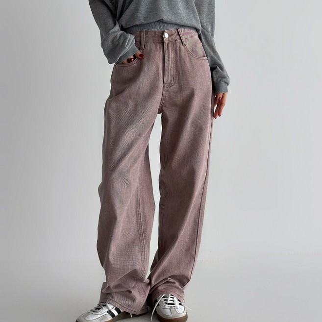 라라온 여성용 롱/숏 기장 와이드 코튼 피그먼트 면 바지 26TSP3631