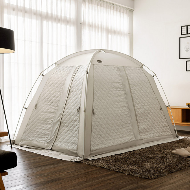 따수미 시그니처 아가일 S PE 폴 난방텐트 1~2인용