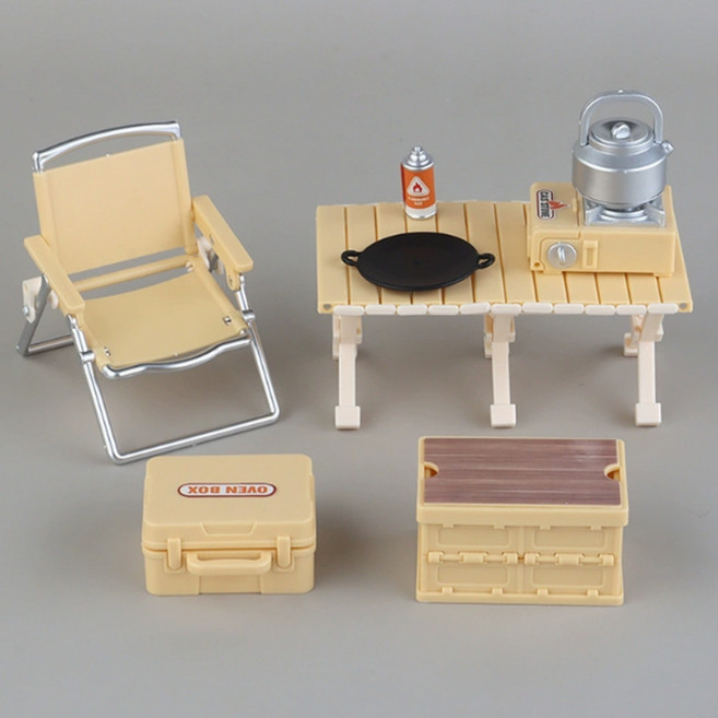 알로데 캠핑 추억 납골당 미니어처 세트, 02 옐로우세트