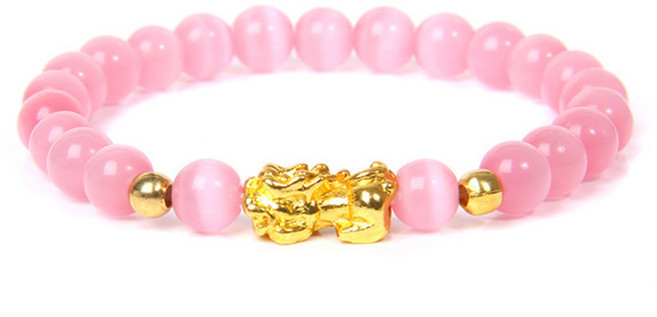 붓다베스트 재물운 금전운 레인보우 비휴 염주 팔찌