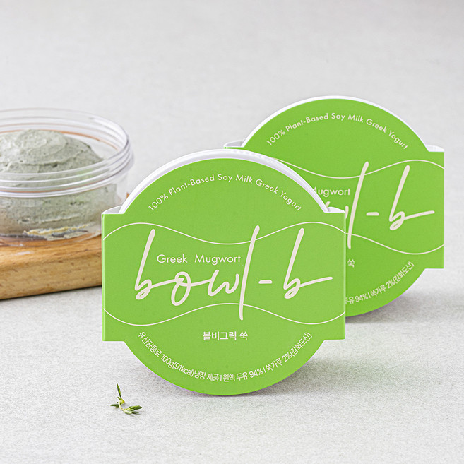 볼비 두유 그릭요거트 쑥, 100g, 1개입, 2개